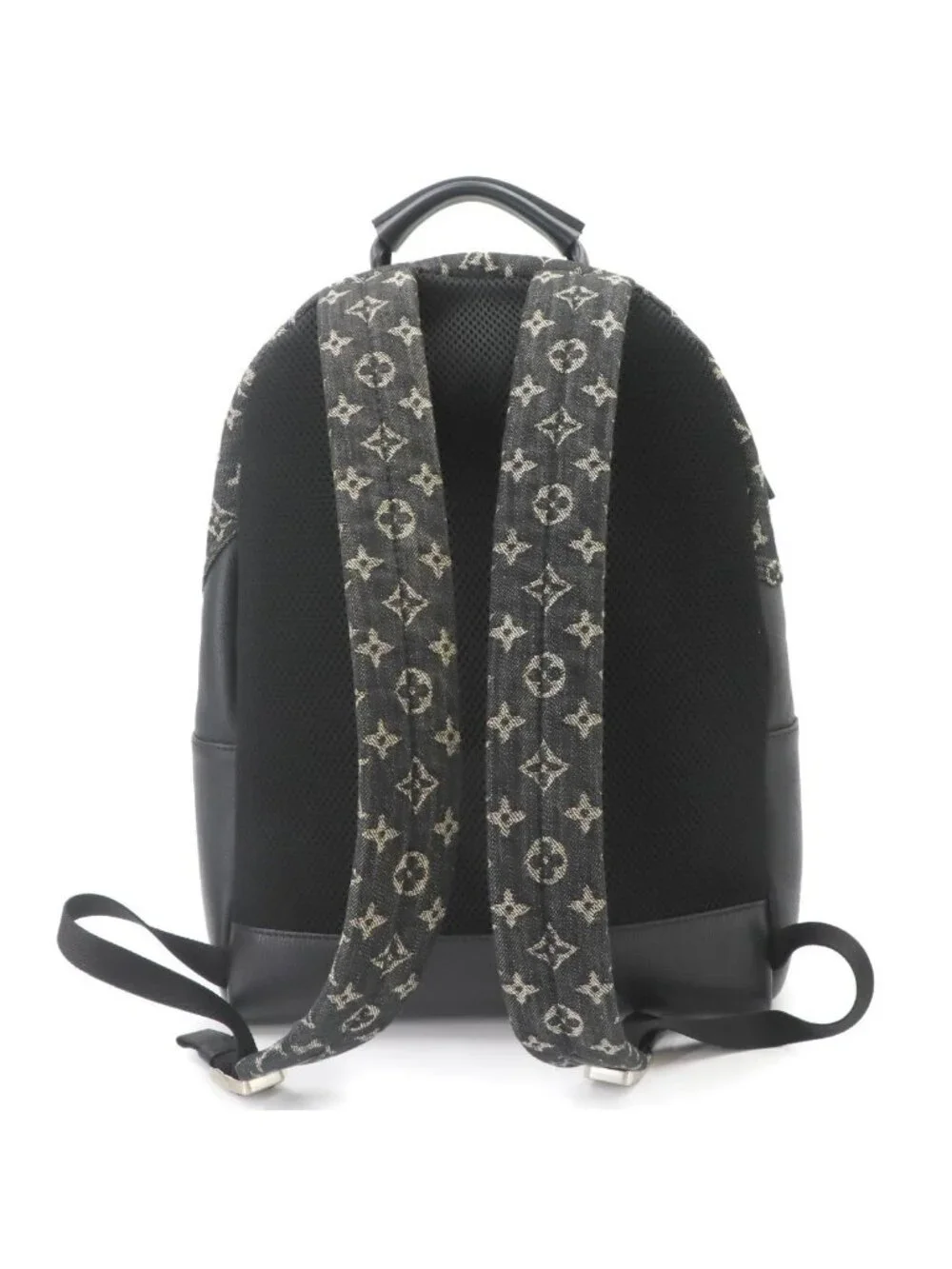 Louis Vuitton LV Squared Multi Pocket Backpack Monogram Denim Leather Noir